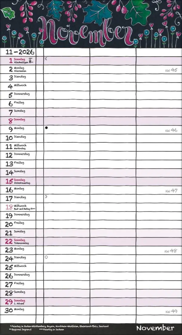 Bild: 9783731889168 | Tafeltimer für 2 mit Zetteltasche 2026 | Verlag Korsch | Kalender
