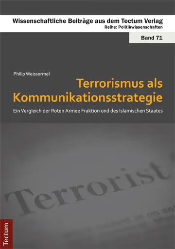 Cover: 9783828839168 | Terrorismus als Kommunikationsstrategie | Philip Weissermel | Buch