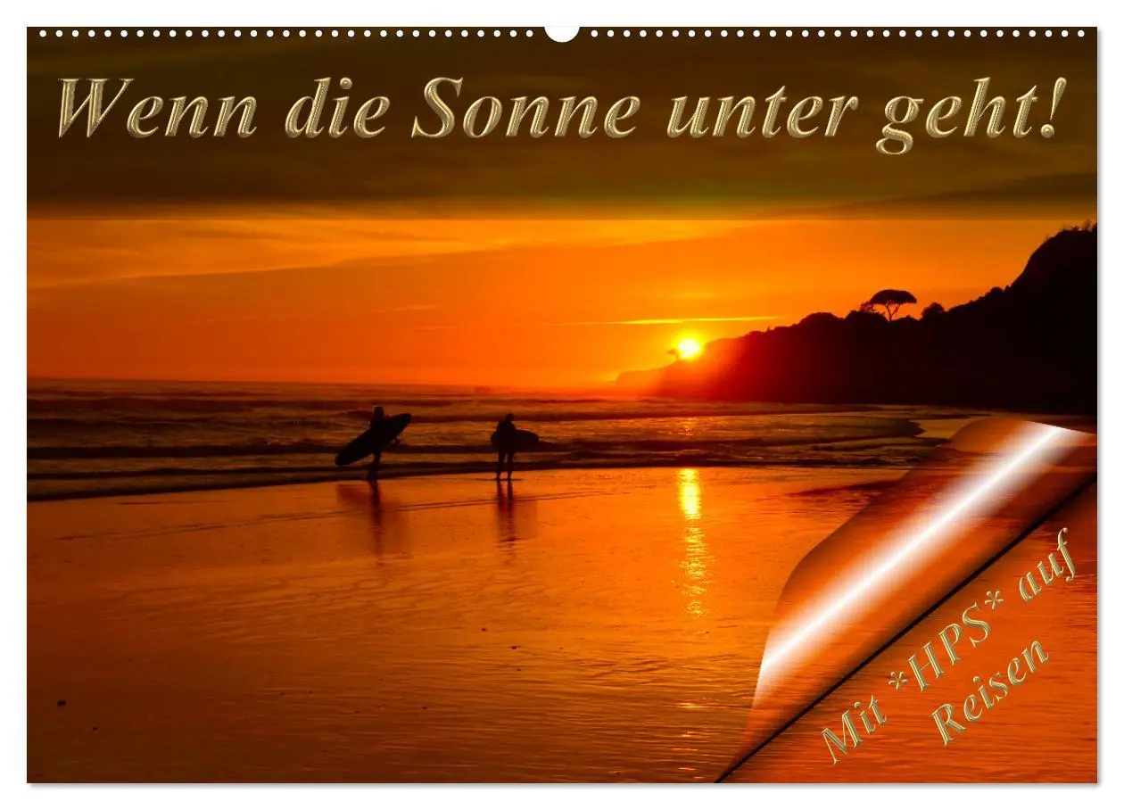 Cover: 9783457649268 | Wenn die Sonne unter geht (Wandkalender 2026 DIN A2 quer), CALVENDO...