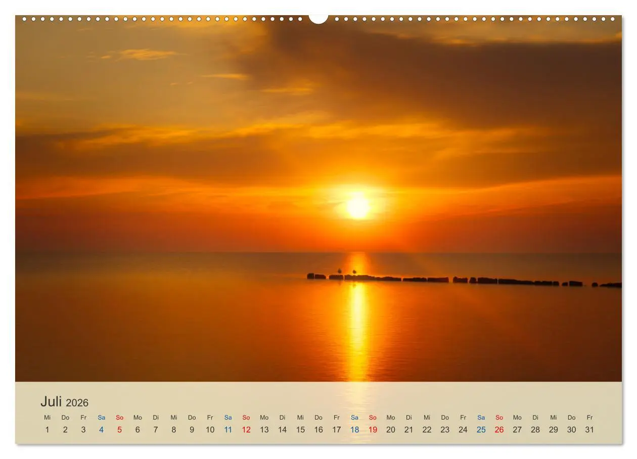 Bild: 9783457649268 | Wenn die Sonne unter geht (Wandkalender 2026 DIN A2 quer), CALVENDO...