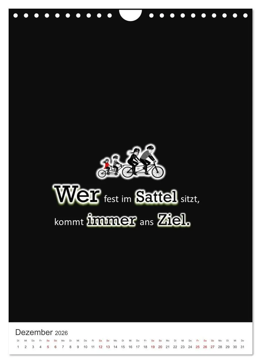 Bild: 9783516359268 | Markante, freche Sprüche rund ums Radfahren (Wandkalender 2026 DIN...