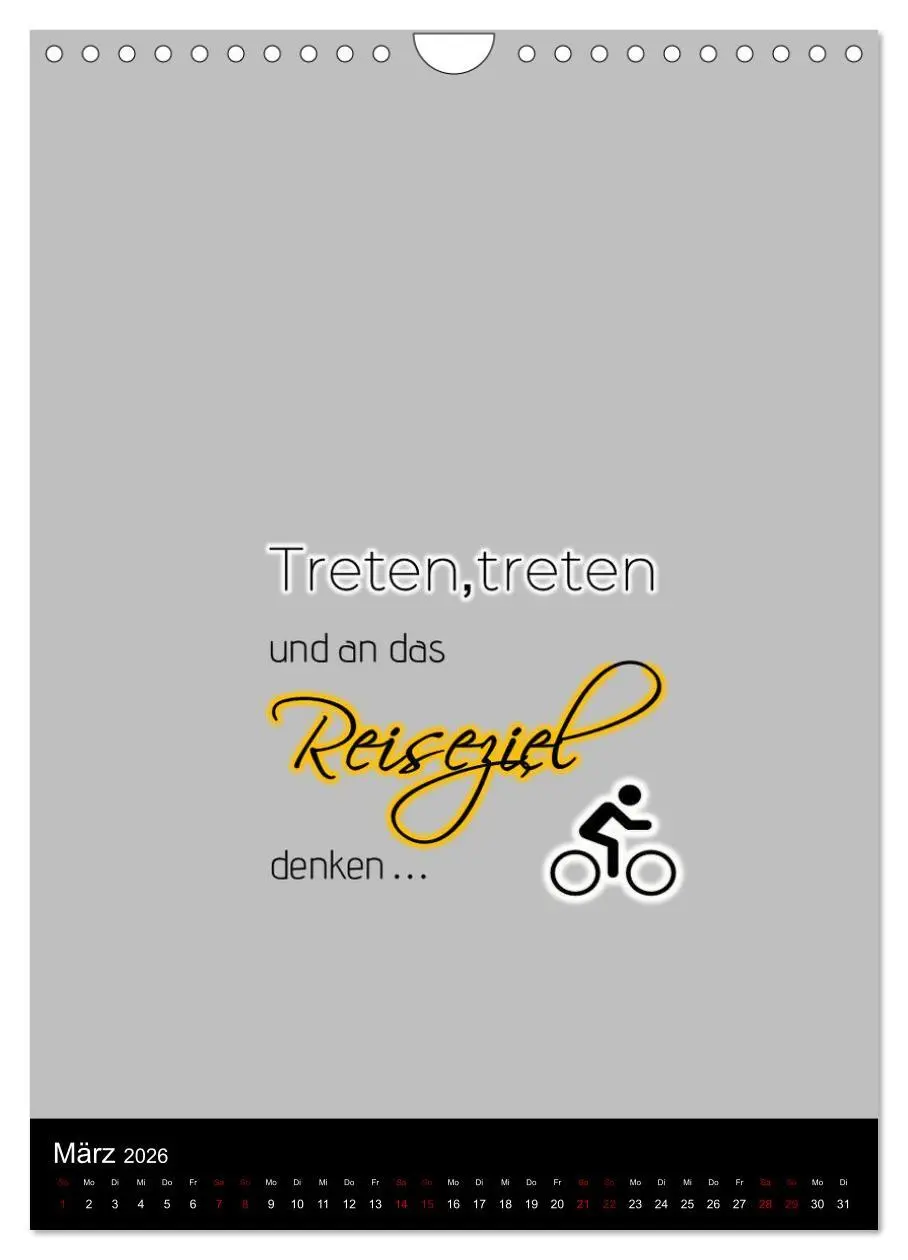 Bild: 9783516359268 | Markante, freche Sprüche rund ums Radfahren (Wandkalender 2026 DIN...