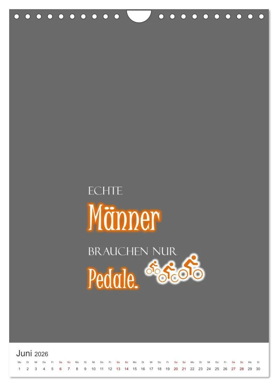 Bild: 9783516359268 | Markante, freche Sprüche rund ums Radfahren (Wandkalender 2026 DIN...