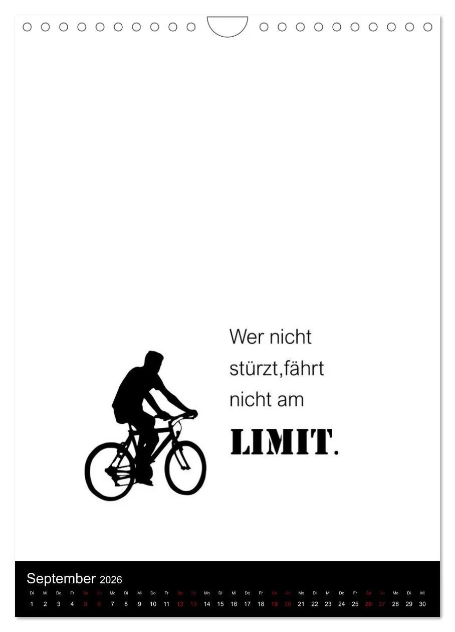 Bild: 9783516359268 | Markante, freche Sprüche rund ums Radfahren (Wandkalender 2026 DIN...