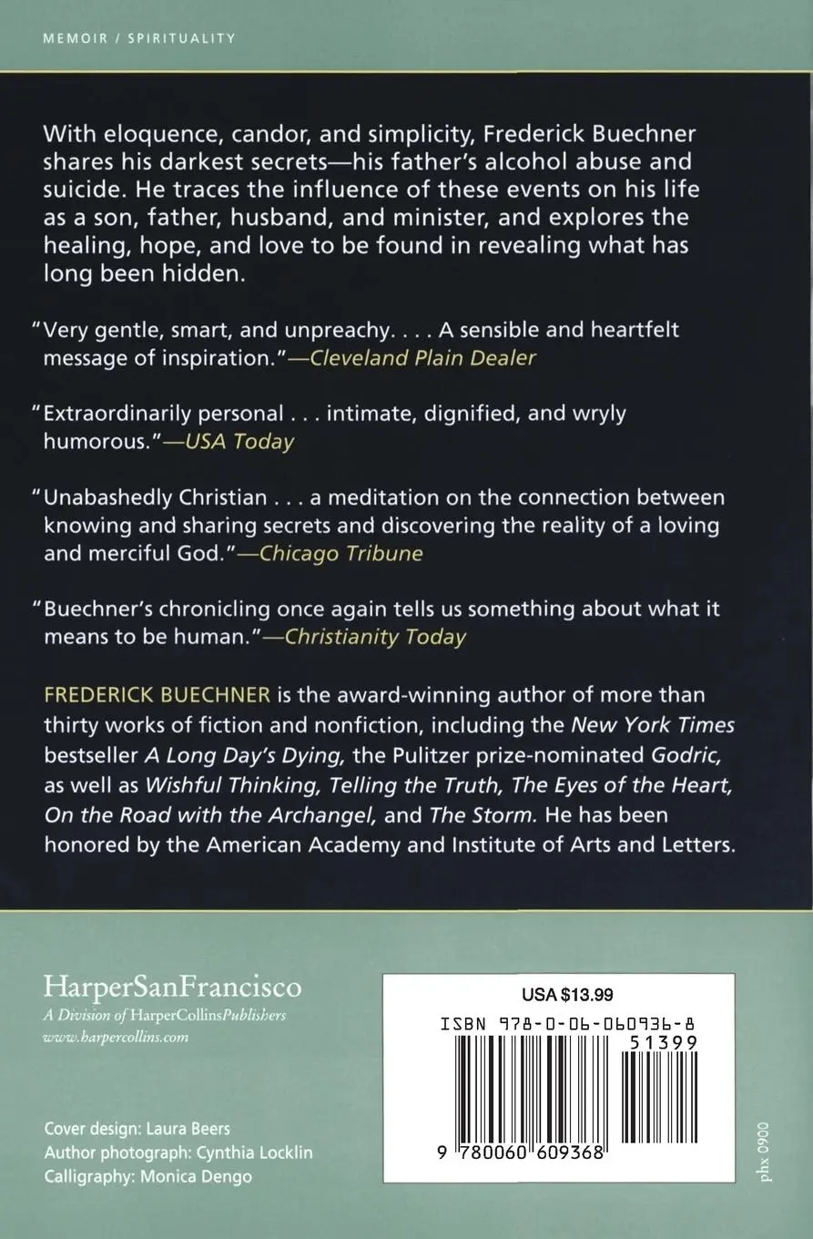 Rückseite: 9780060609368 | Telling Secrets | Frederick Buechner | Taschenbuch | Englisch | 2000