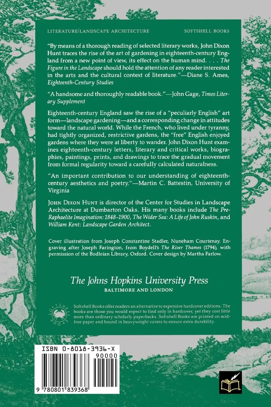 Rückseite: 9780801839368 | The Figure in the Landscape | John Dixon Hunt | Taschenbuch | Englisch