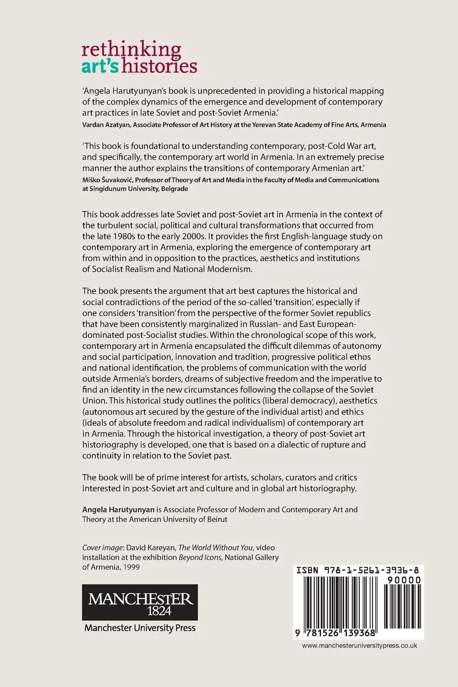 Rückseite: 9781526139368 | The political aesthetics of the Armenian avant-garde | Harutyunyan