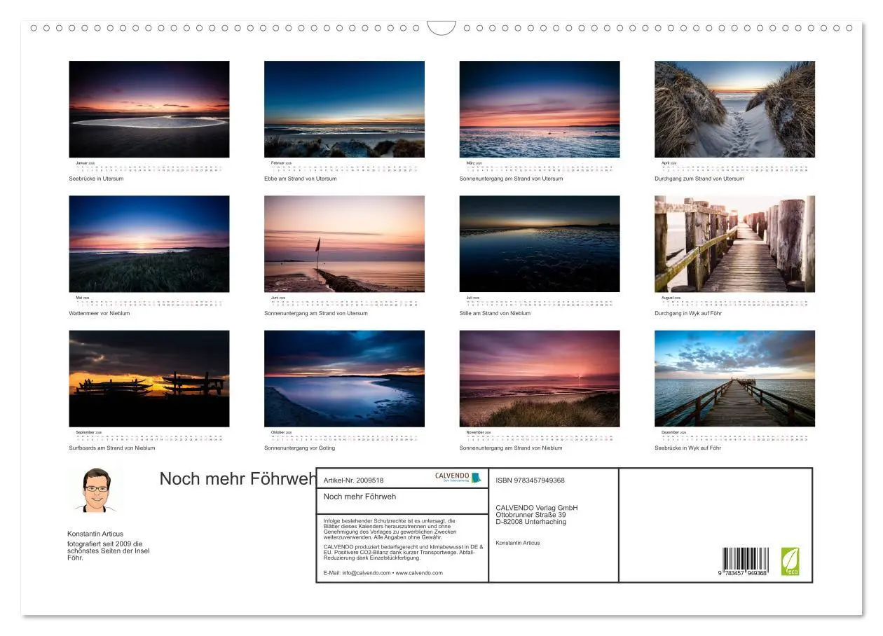 Bild: 9783457949368 | Noch mehr Föhrweh (Wandkalender 2026 DIN A2 quer), CALVENDO...