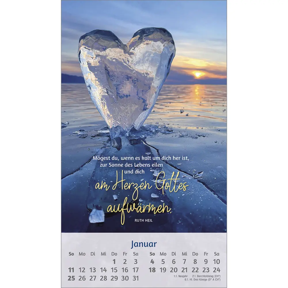 Bild: 9783754879368 | Du bist mir so wertvoll 2026 | Postkarten-Kalender von Ruth Heil