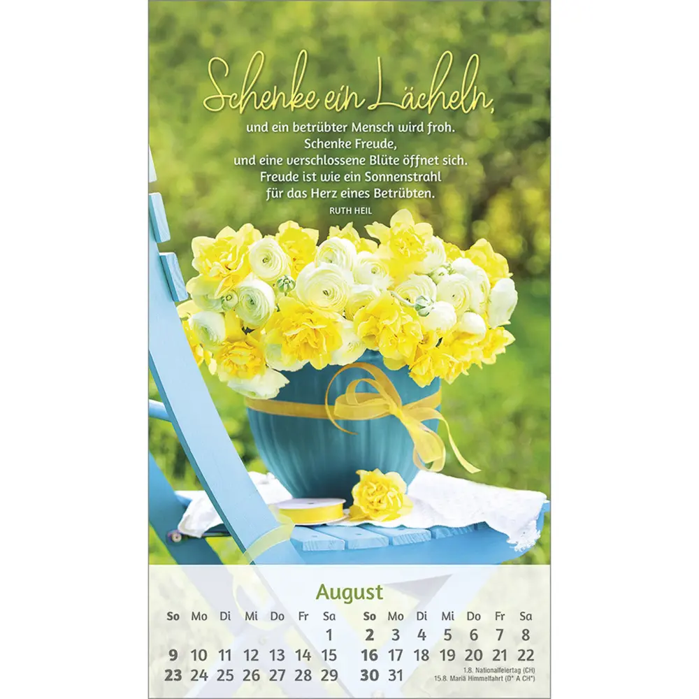 Bild: 9783754879368 | Du bist mir so wertvoll 2026 | Postkarten-Kalender von Ruth Heil