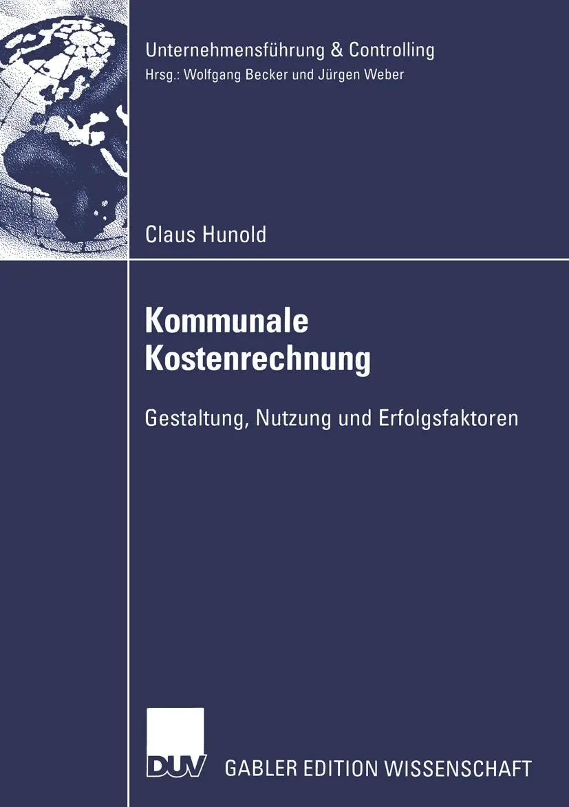 Cover: 9783824479368 | Kommunale Kostenrechnung | Gestaltung, Nutzung und Erfolgsfaktoren