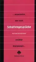 Cover: 9783851659368 | Schattengespräche | Wolfgang Meisenheimer | Taschenbuch | 104 S.