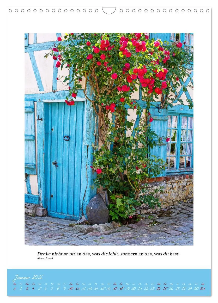 Bild: 9783516269468 | Blaue Türen (Wandkalender 2026 DIN A3 hoch), CALVENDO Monatskalender
