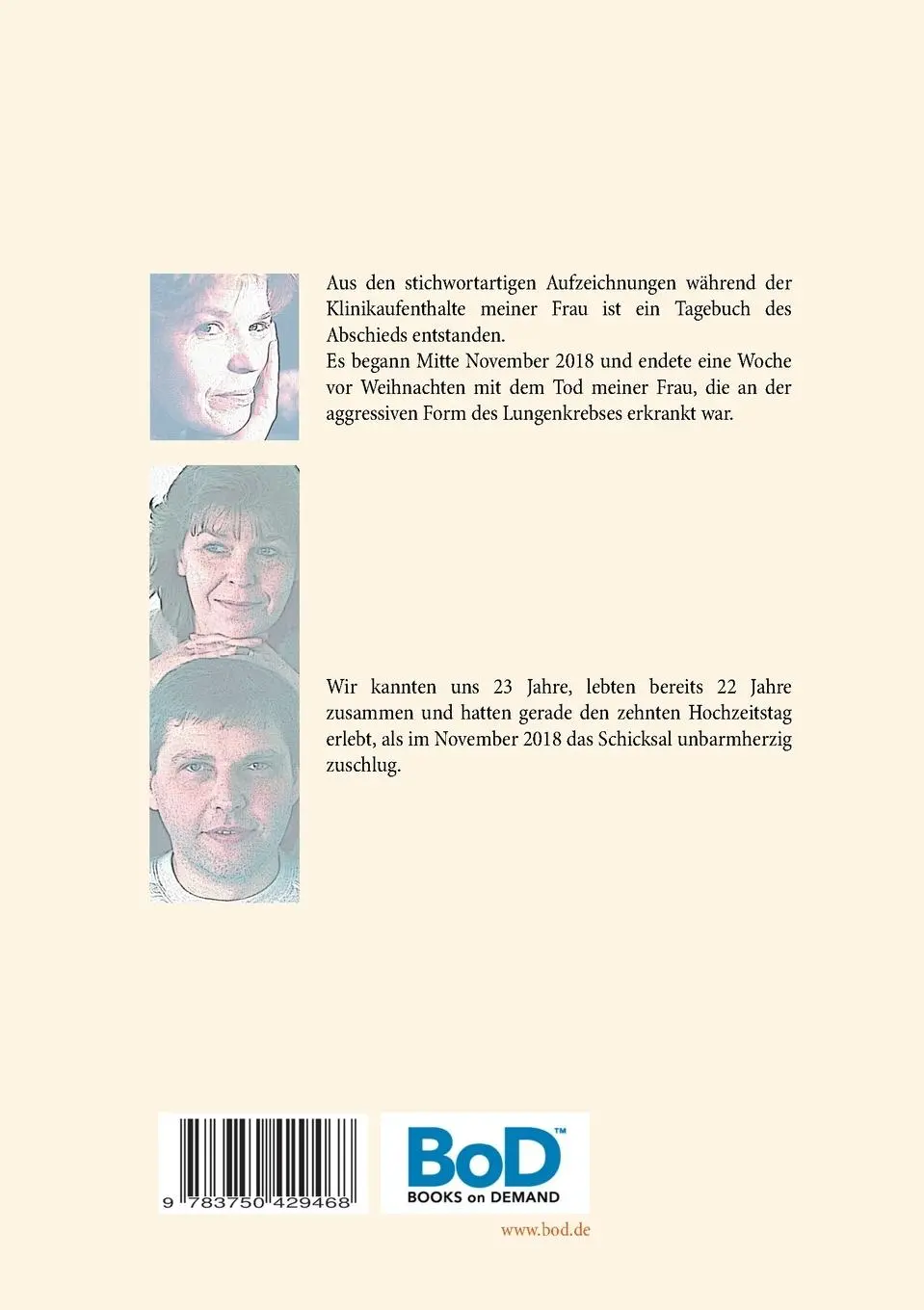 Rückseite: 9783750429468 | Immories | Tagebuch eines Abschieds | Andreas Stuhrmann | Taschenbuch