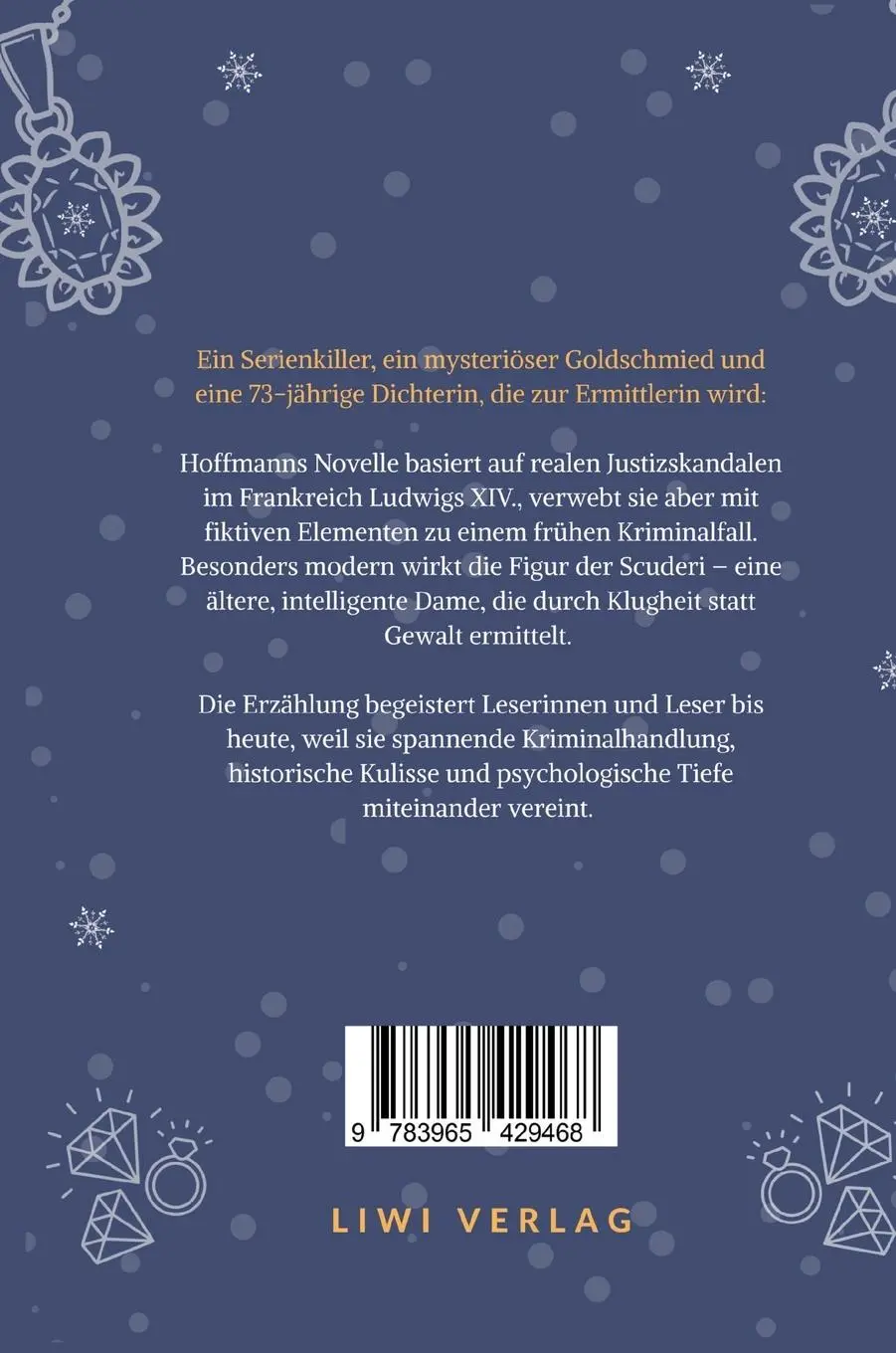 Rückseite: 9783965429468 | E.T.A. Hoffmann: Das Fräulein von Scuderi. Vollständige Neuausgabe