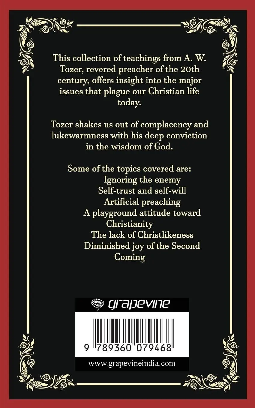 Rückseite: 9789360079468 | Warnings from Tozer to the Church | A. W. Tozer (u. a.) | Taschenbuch