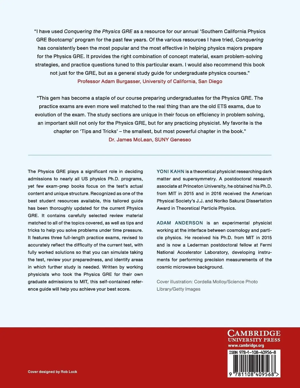 Rückseite: 9781108409568 | Conquering the Physics GRE | Yoni Kahn (u. a.) | Taschenbuch | 2019