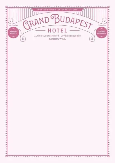 Cover: 9781916349568 | Grand Budapest Hotel: Fictional Hotel Notepad Set | Taschenbuch | 2020