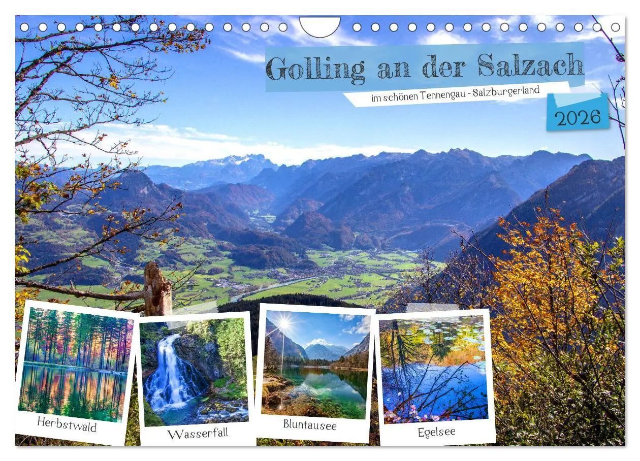 Cover: 9783457549568 | Golling an der Salzach (Wandkalender 2026 DIN A4 quer), CALVENDO...