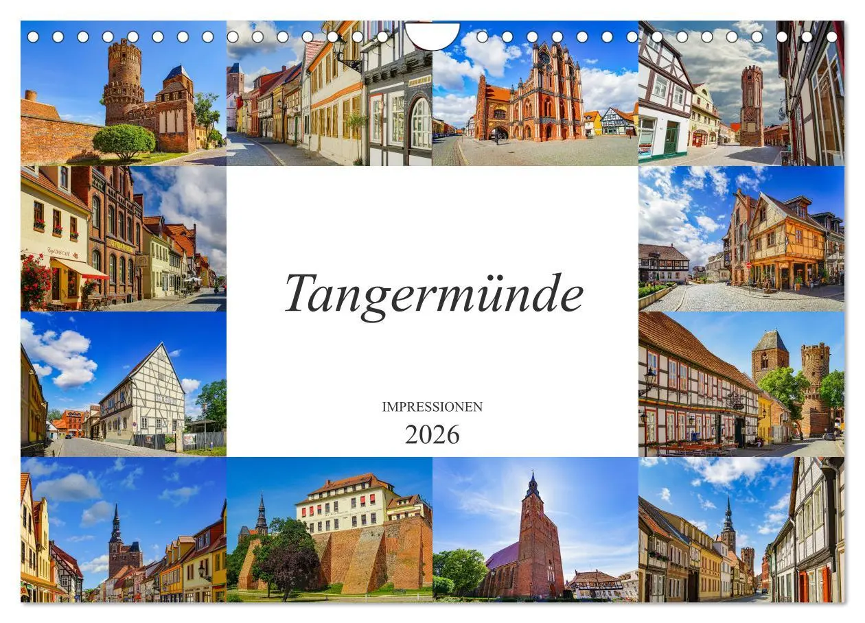 Cover: 9783457789568 | Tangermünde Impressionen (Wandkalender 2026 DIN A4 quer), CALVENDO...