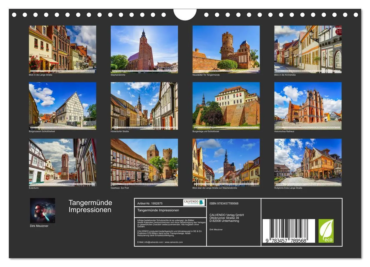 Bild: 9783457789568 | Tangermünde Impressionen (Wandkalender 2026 DIN A4 quer), CALVENDO...