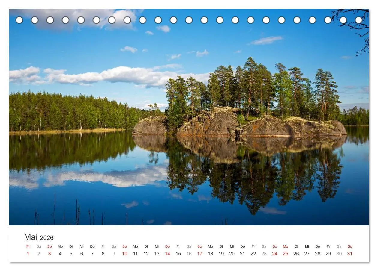 Bild: 9783516019568 | Landschaften Finnlands (Tischkalender 2026 DIN A5 quer), CALVENDO...