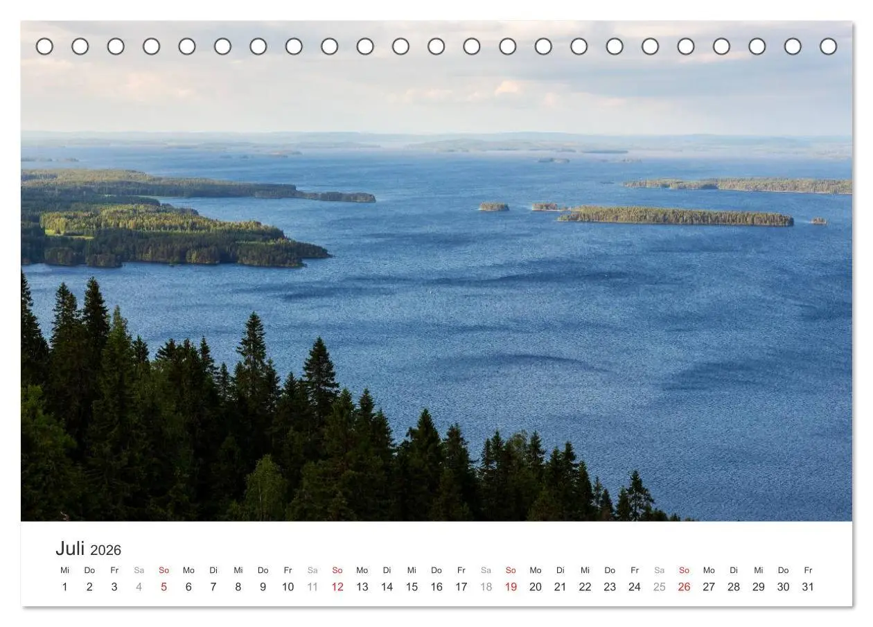 Bild: 9783516019568 | Landschaften Finnlands (Tischkalender 2026 DIN A5 quer), CALVENDO...