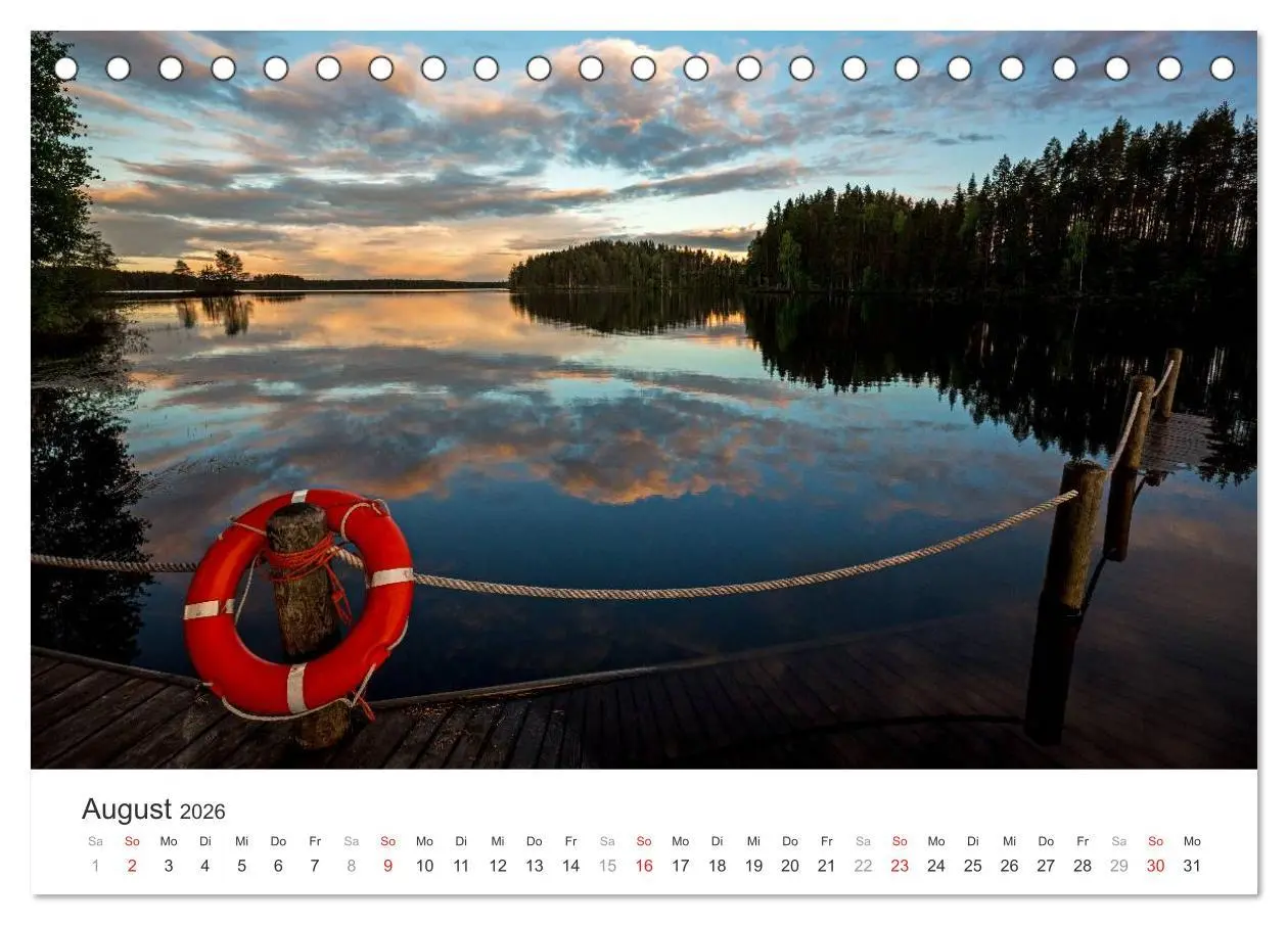 Bild: 9783516019568 | Landschaften Finnlands (Tischkalender 2026 DIN A5 quer), CALVENDO...