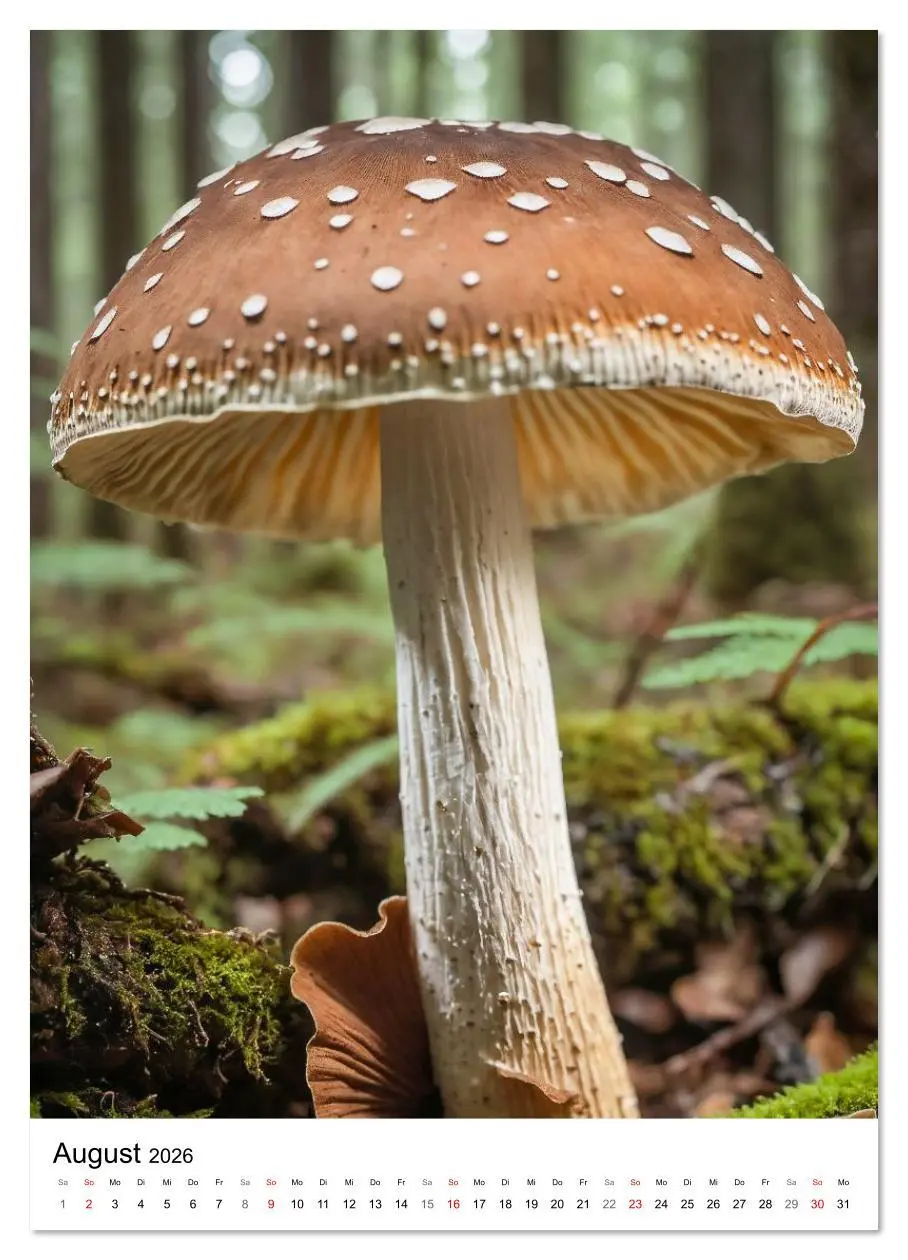 Bild: 9783516639568 | WILDE PILZE - Essbare, giftige und seltene Pilzarten (Wandkalender...