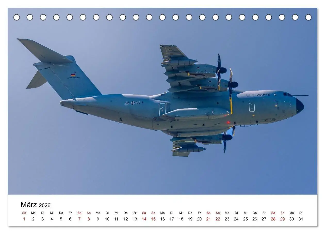 Bild: 9783516709568 | Militärflieger (Tischkalender 2026 DIN A5 quer), CALVENDO...