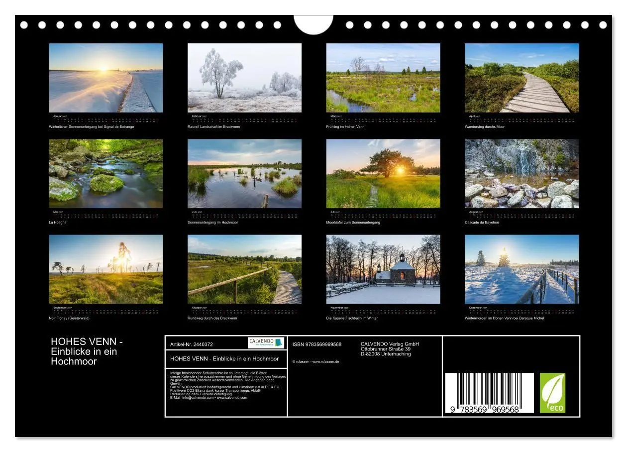Bild: 9783569969568 | HOHES VENN - Einblicke in ein Hochmoor (Wandkalender 2027 DIN A4...