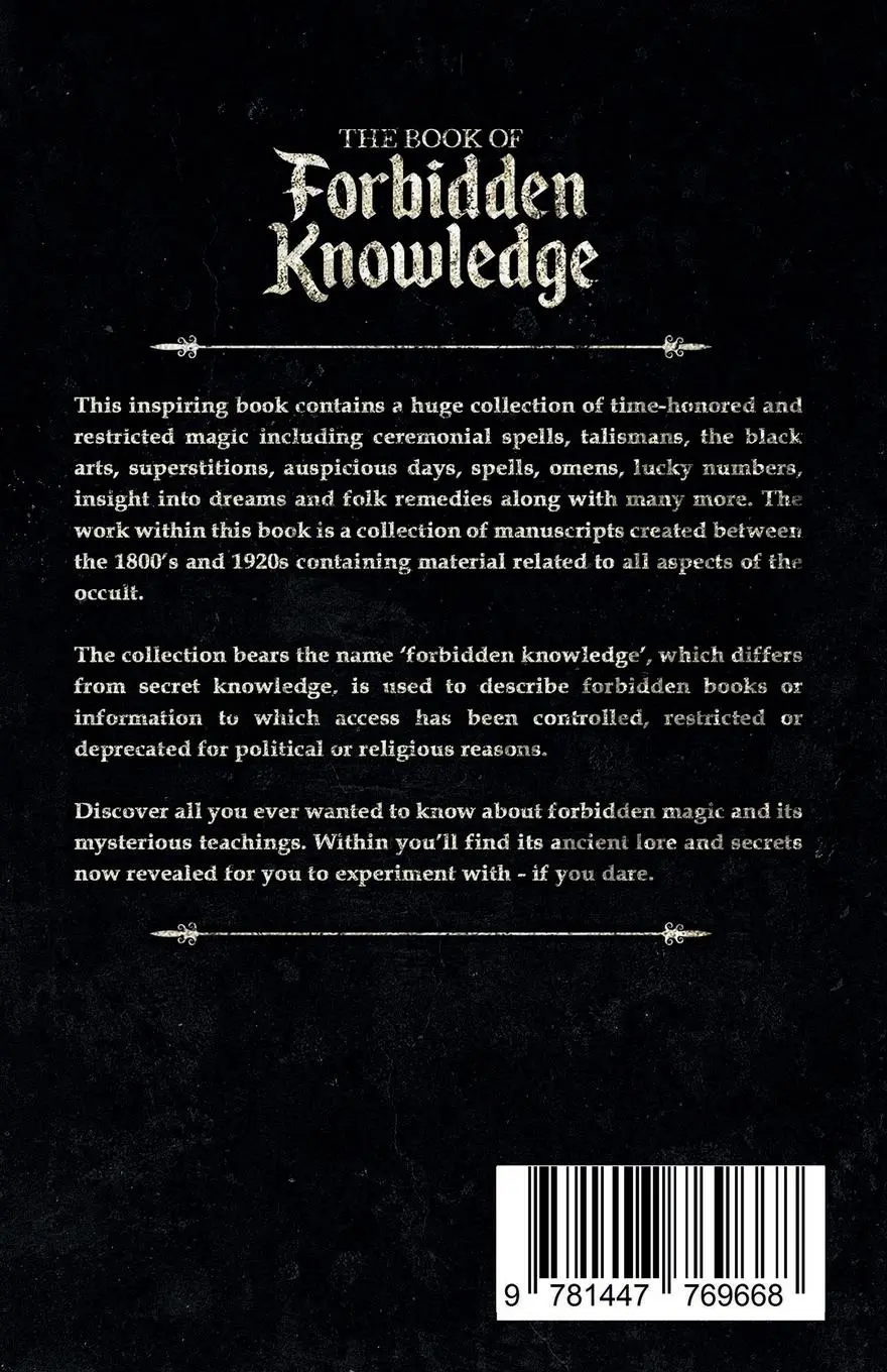 Rückseite: 9781447769668 | The Book of Forbidden Knowledge | Johnson Smith | Taschenbuch | 2023