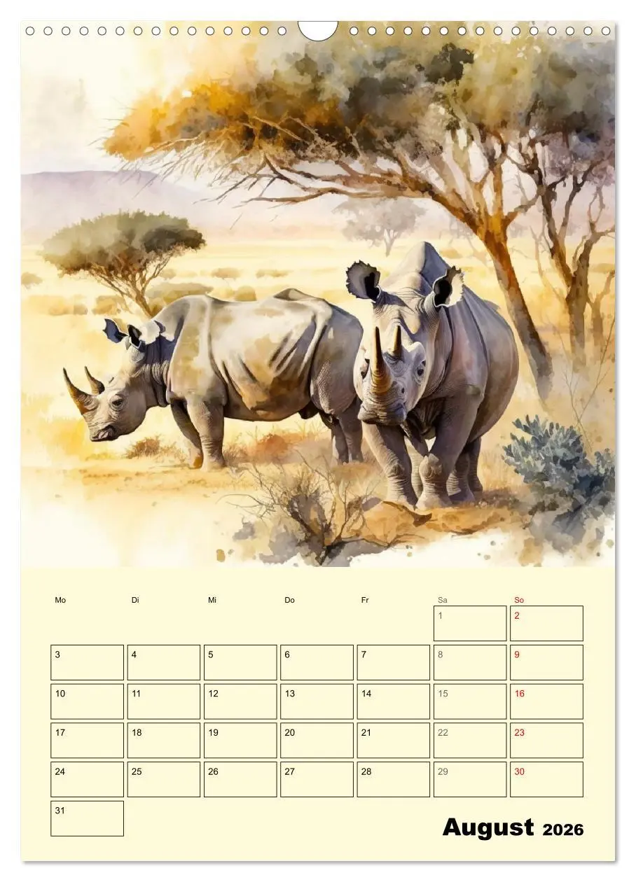 Bild: 9783516319668 | Schöne Aquarelle. Darstellungen von Afrikas Wildtieren...