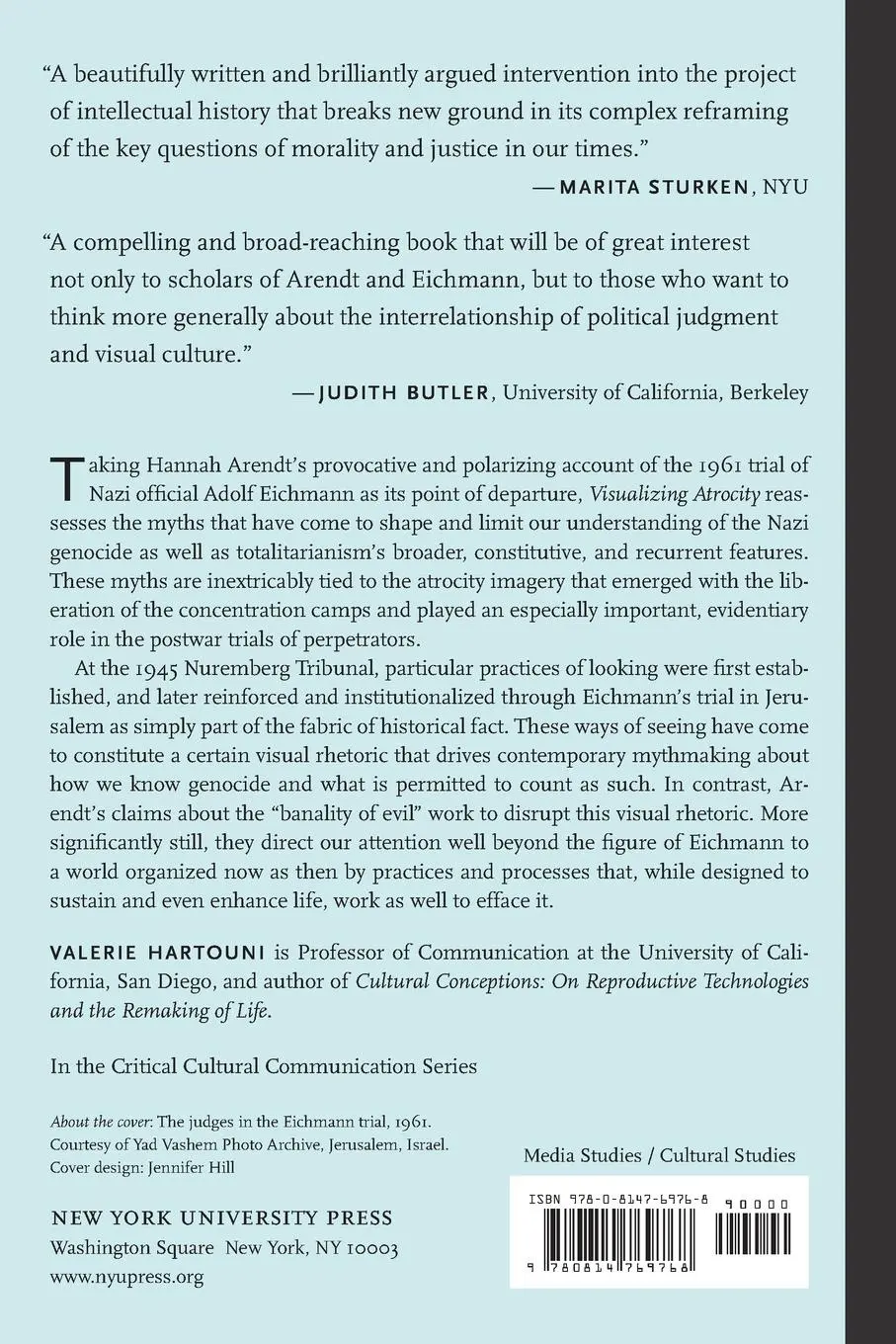 Rückseite: 9780814769768 | Visualizing Atrocity | Arendt, Evil, and the Optics of Thoughtlessness