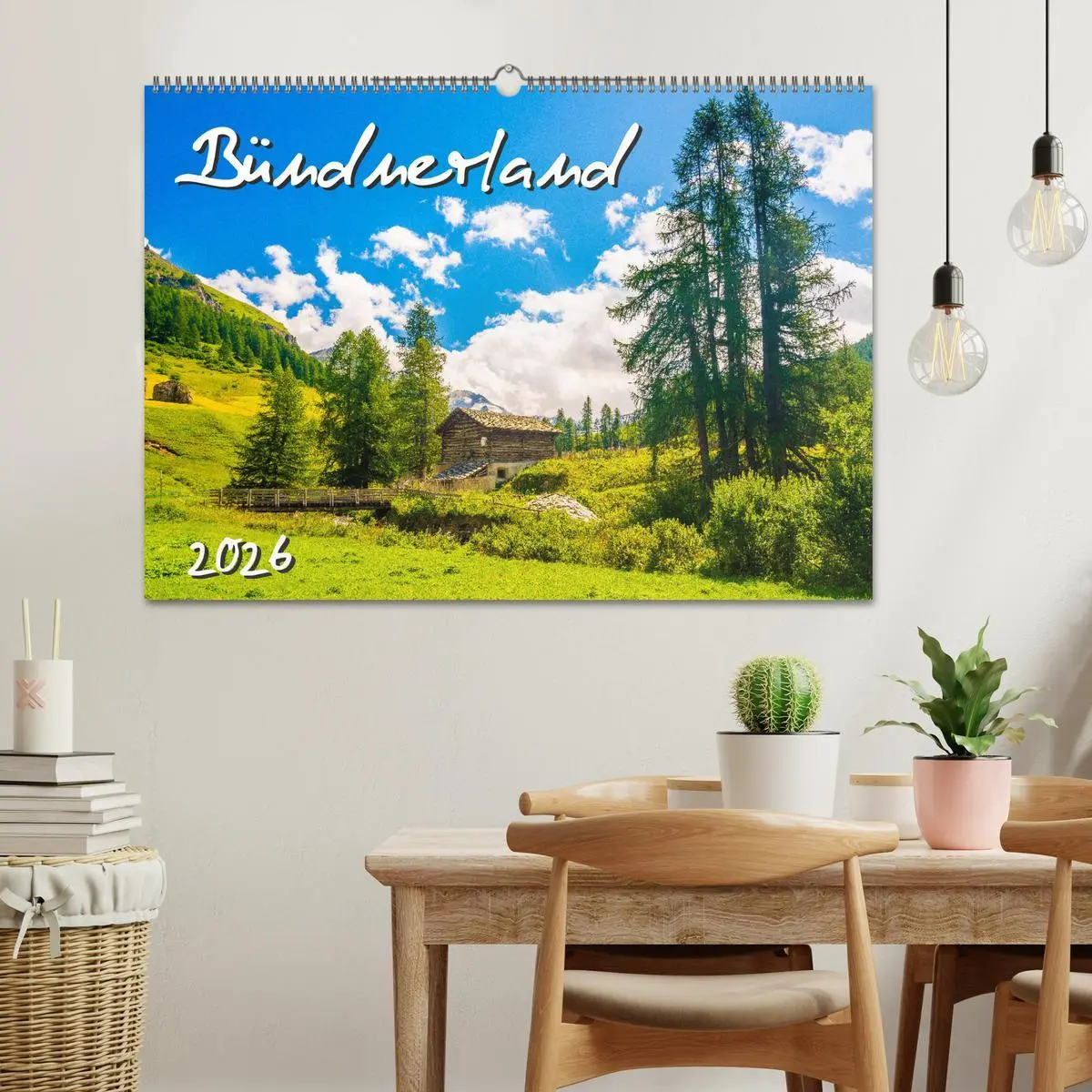 Bild: 9783457769768 | Bündnerland (Wandkalender 2026 DIN A2 quer), CALVENDO Monatskalender