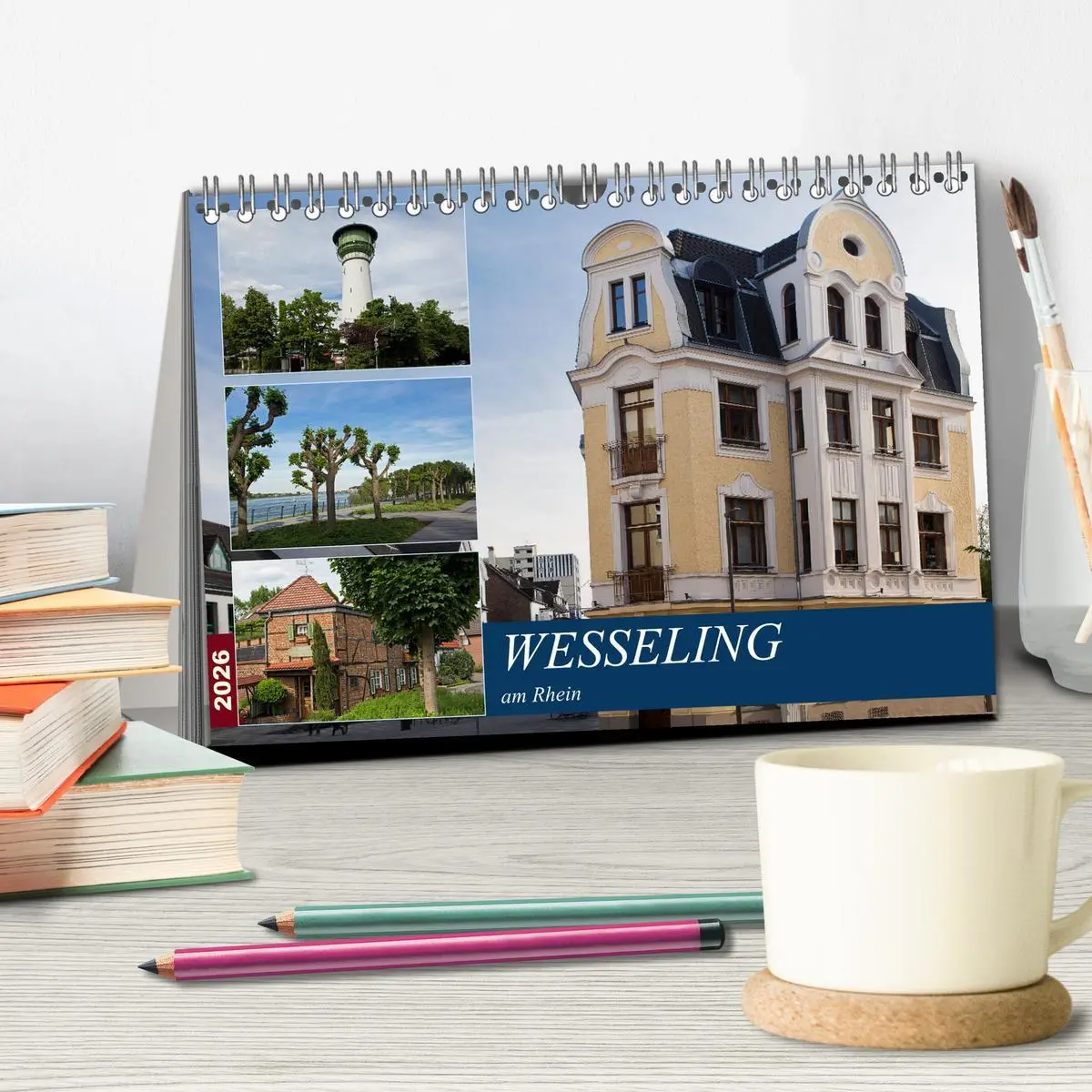 Bild: 9783457839768 | Wesseling am Rhein (Tischkalender 2026 DIN A5 quer), CALVENDO...