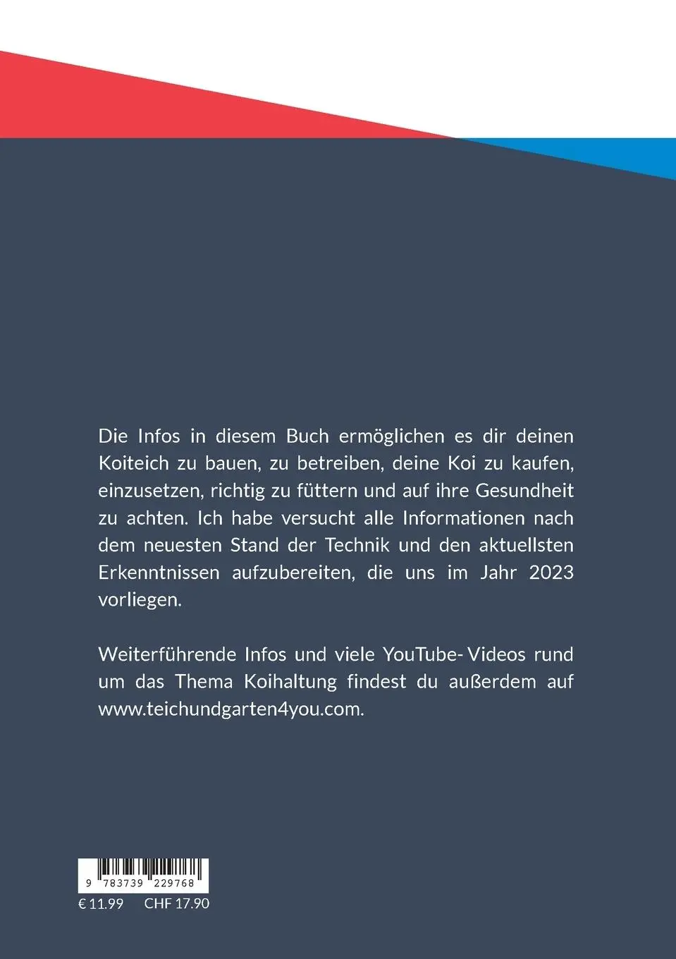Rückseite: 9783739229768 | Koihaltung | Das aktuelle Praxishandbuch für Koiliebhaber in 2023