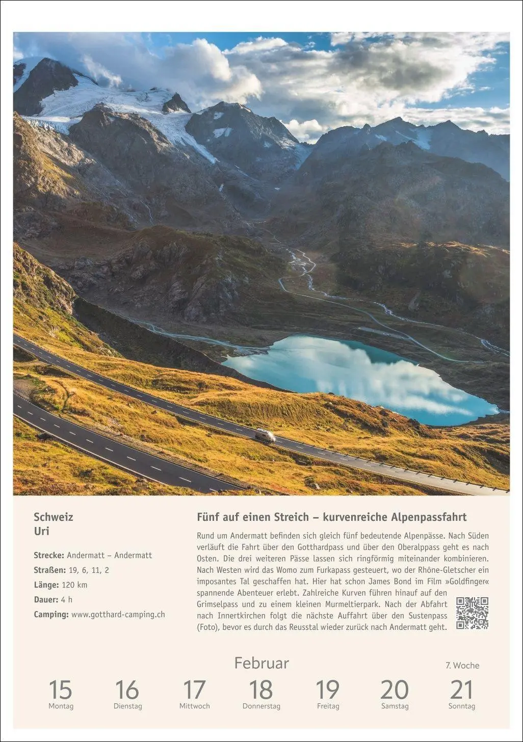 Bild: 9783840039768 | Campinglust Wochen-Kulturkalender 2027 - 53 unvergessliche Touren