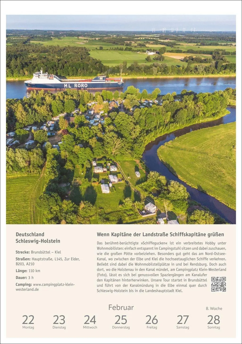 Bild: 9783840039768 | Campinglust Wochen-Kulturkalender 2027 - 53 unvergessliche Touren