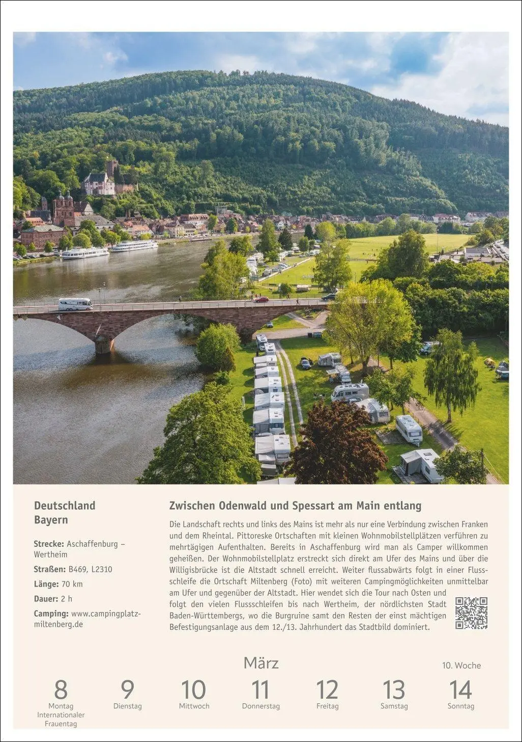 Bild: 9783840039768 | Campinglust Wochen-Kulturkalender 2027 - 53 unvergessliche Touren