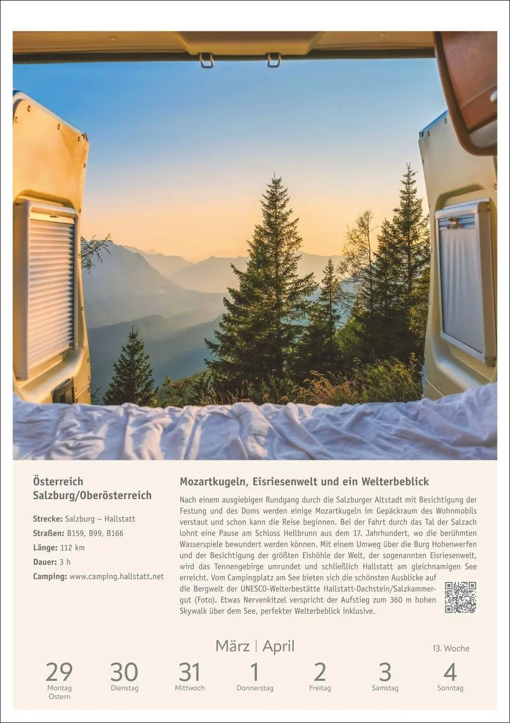 Bild: 9783840039768 | Campinglust Wochen-Kulturkalender 2027 - 53 unvergessliche Touren