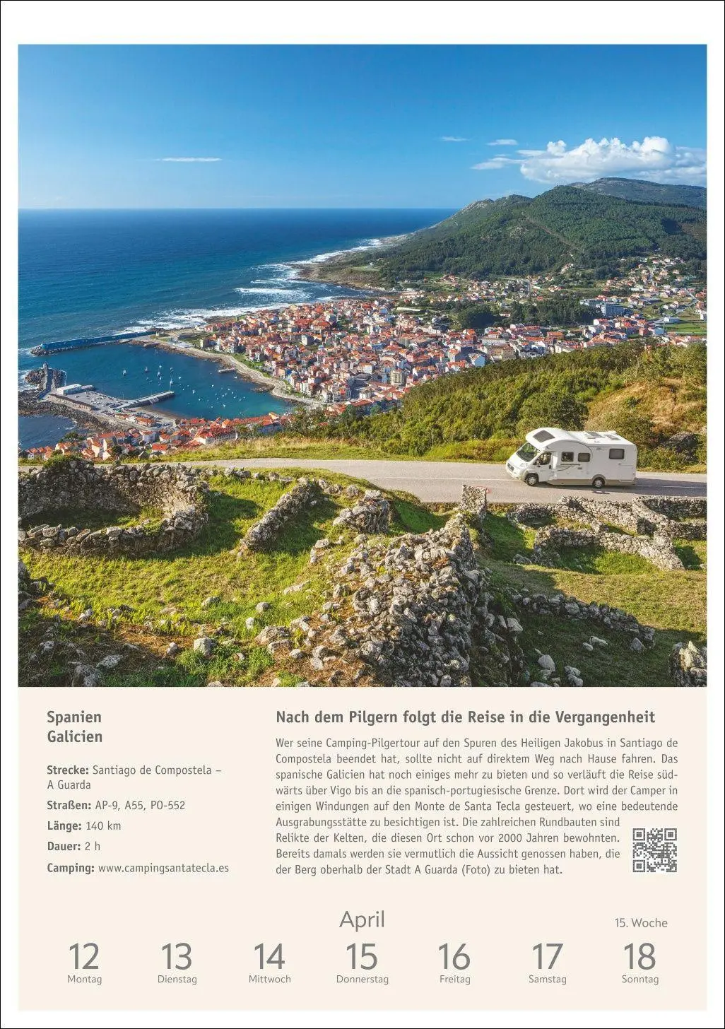 Bild: 9783840039768 | Campinglust Wochen-Kulturkalender 2027 - 53 unvergessliche Touren
