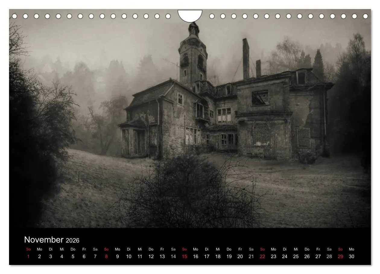 Bild: 9783457999868 | Lost Places Geisterhäuser (Wandkalender 2026 DIN A4 quer), CALVENDO...