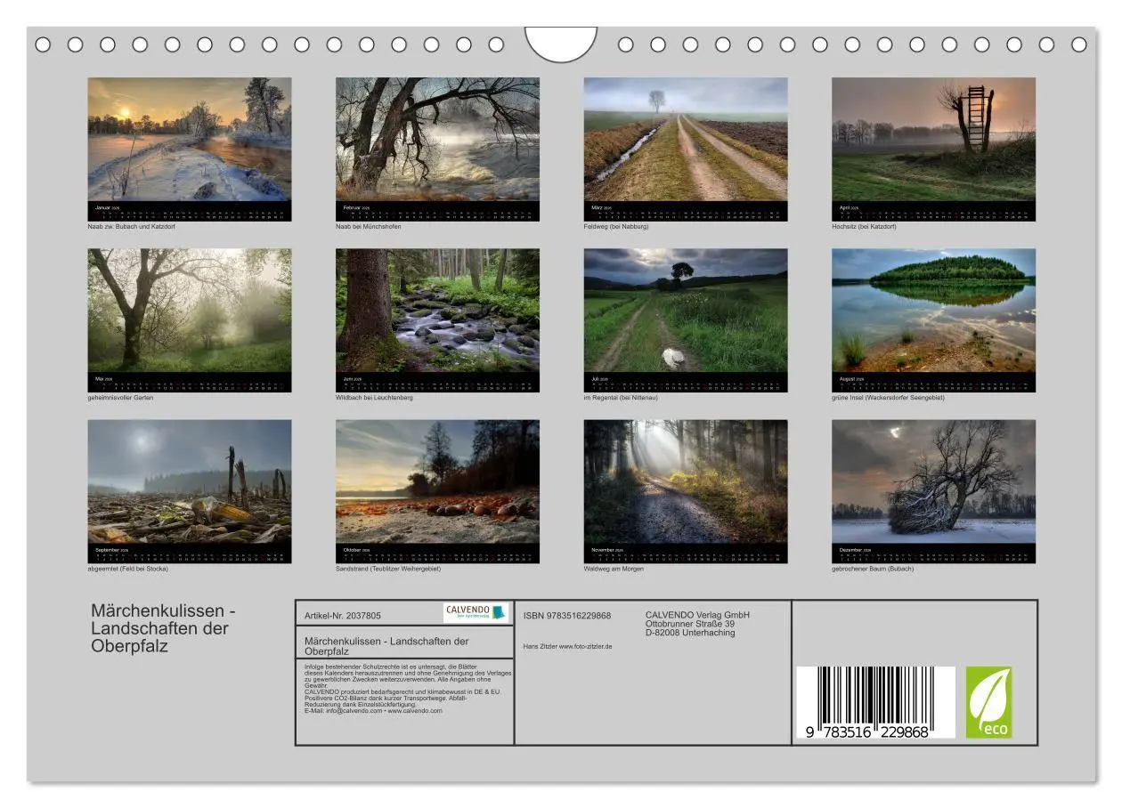 Bild: 9783516229868 | Märchenkulissen - Landschaften der Oberpfalz (Wandkalender 2026 DIN...