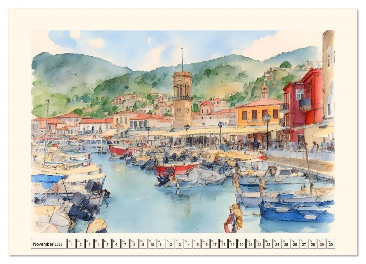 Bild: 9783516609868 | Zauberhafte griechische Inselwelt (Wandkalender 2026 DIN A4 quer),...