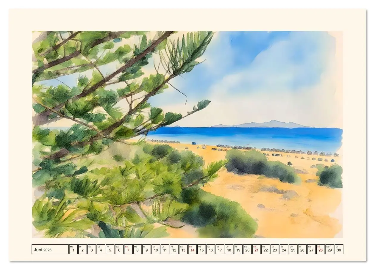 Bild: 9783516609868 | Zauberhafte griechische Inselwelt (Wandkalender 2026 DIN A4 quer),...