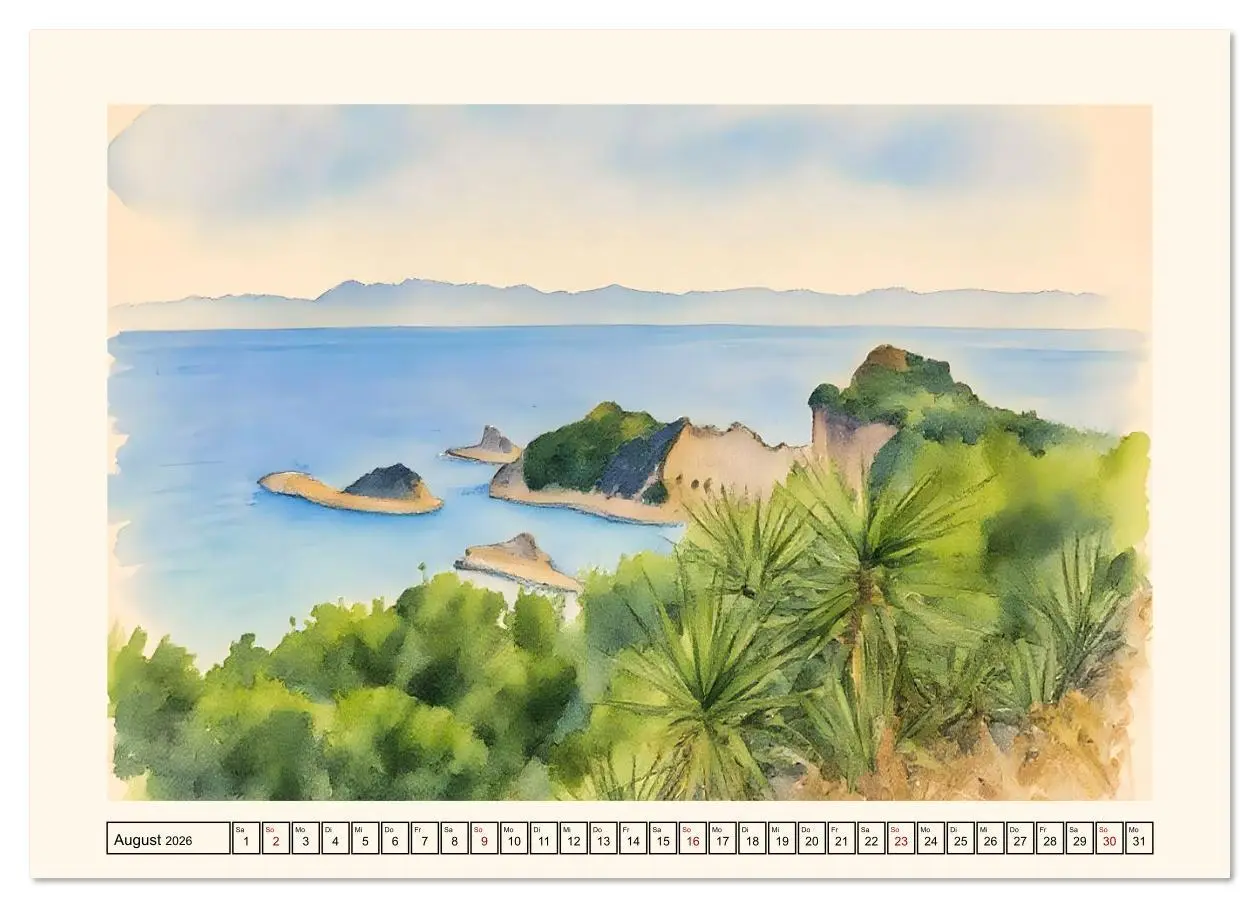 Bild: 9783516609868 | Zauberhafte griechische Inselwelt (Wandkalender 2026 DIN A4 quer),...