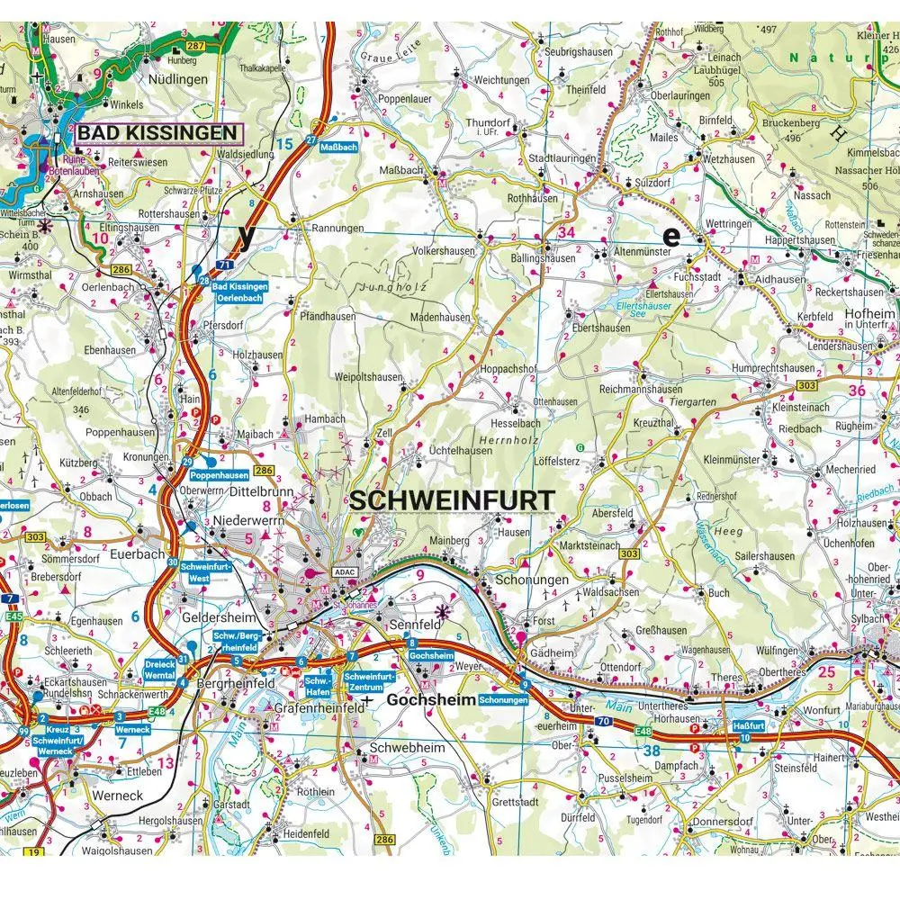 Bild: 9783707919868 | Rhön, Motorradkarte 1:200.000, freytag &amp; berndt | Freytag &amp; Berndt