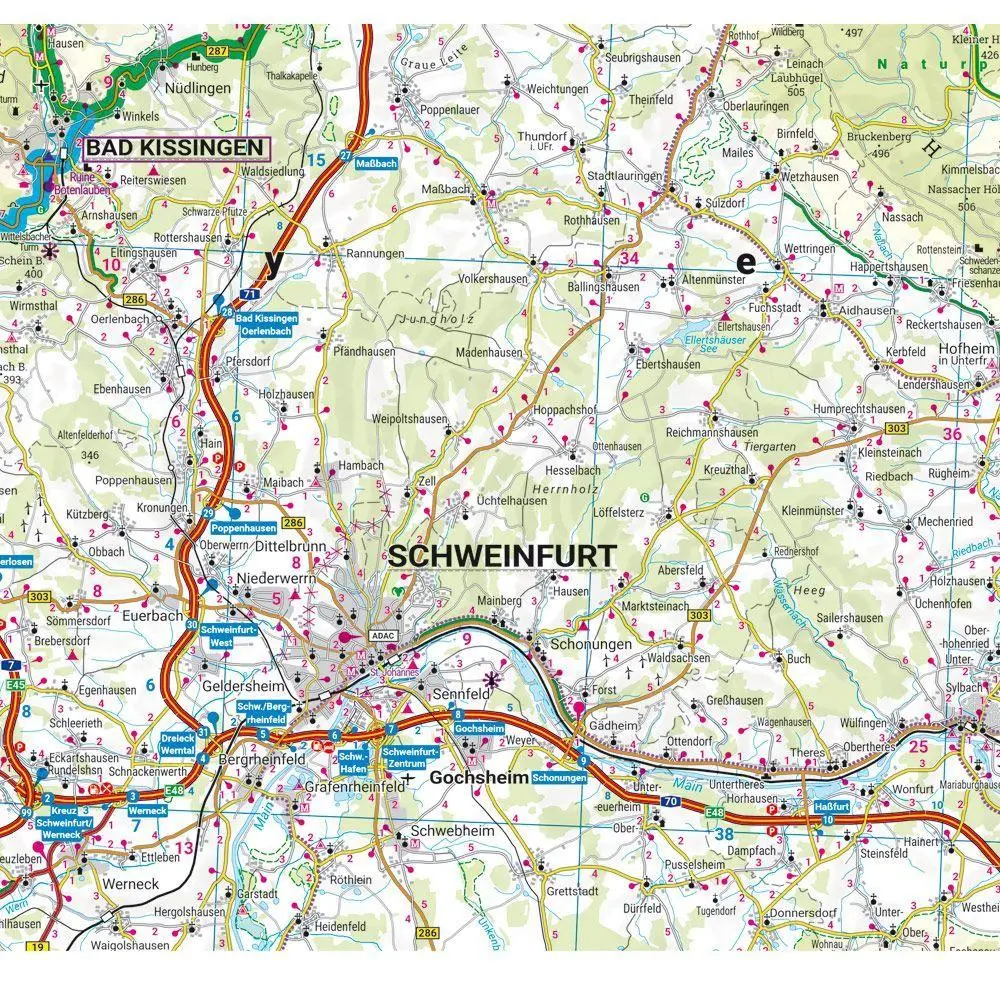 Bild: 9783707919868 | Rhön, Motorradkarte 1:200.000, freytag &amp; berndt | Freytag &amp; Berndt