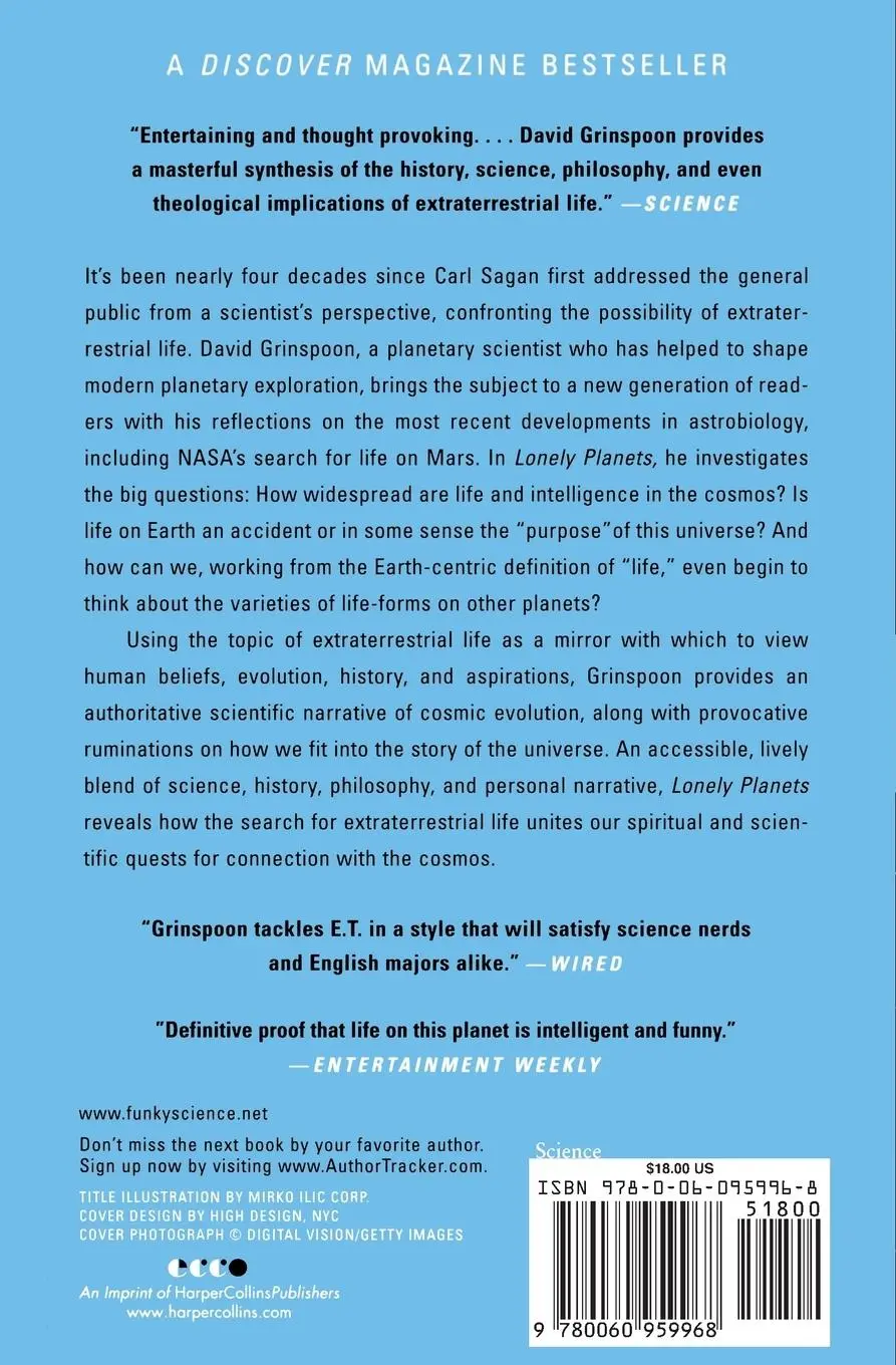 Rückseite: 9780060959968 | Lonely Planets | The Natural Philosophy of Alien Life | Grinspoon